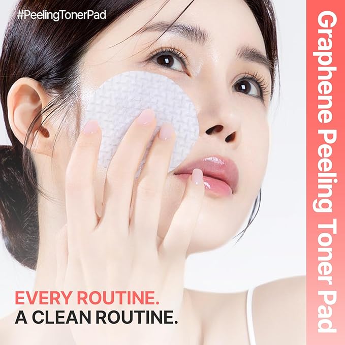 every routine Graphene Peeling Toner Pad – Gentle Daily Exfoliating Facial Toner Pads with Graphene Fiber, Pore-Clearing & Oil-Balancing for Smooth Skin (60 Pads / 220g)