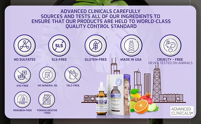 Advanced clinicals hyaluronic acid face