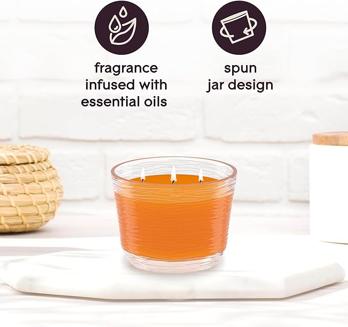 Glade Hawaiian Breeze, Fragrance Candle Infused with Essential Oils, Air Freshener Candle, 3-Wick Candle, 6.8 Oz, 3 Count