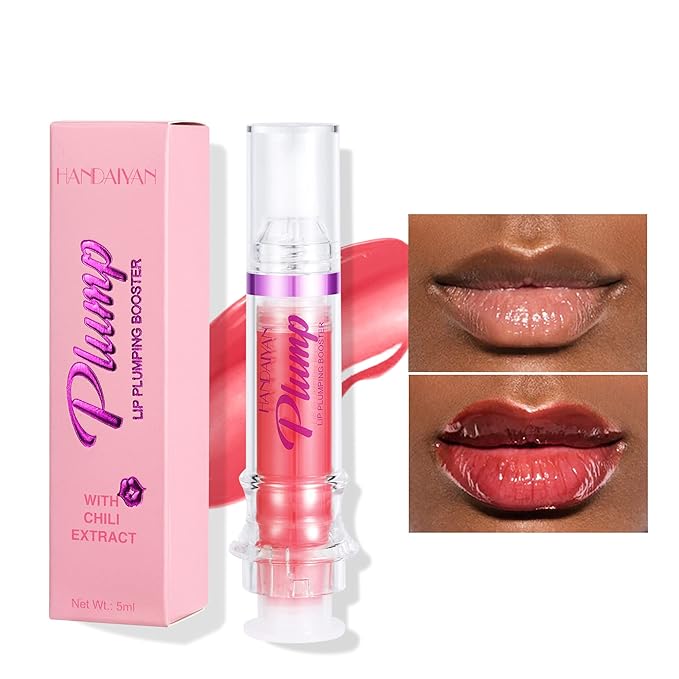 Plumping Lip Oil With Chili Extract - Fuller Lips Instantly! Ultra-Hydrating & Nourishing, Glossy Finish Lip Glow Oil, Lip Plumping Booster Plump, Smooth, and Define Your Lips Naturally (03 )