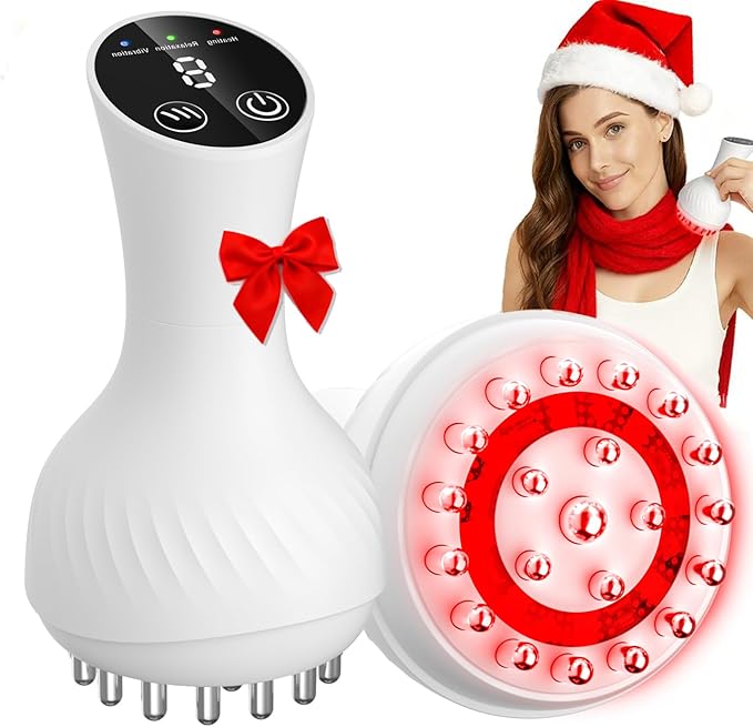 Lymphatic Drainage Massager & Anti Cellulite Massage Tool,New Lymphatic Massager,Helps Reduce Stretch Marks & Cellulite，for Belly, Arms & Legs,Body Sculpting Machine with Heat & Vibration
