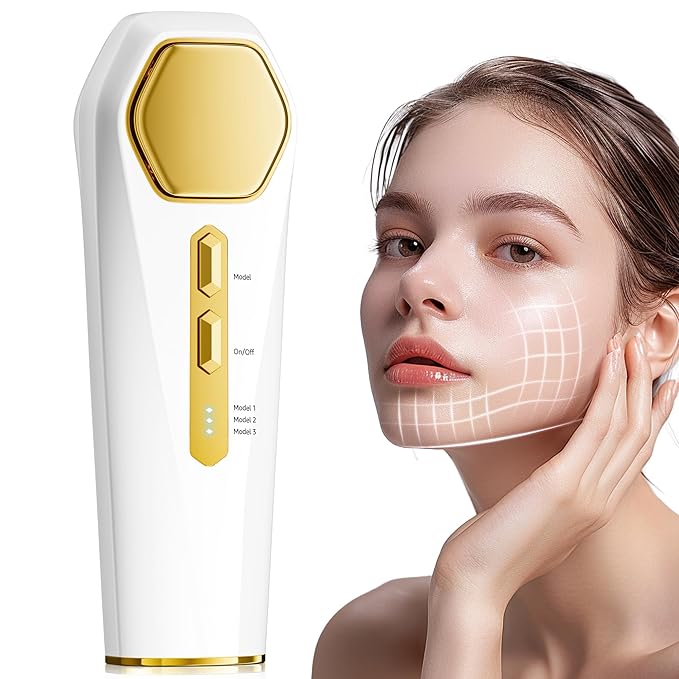 INTEO Multifunctional Facial Massager, Real Glass Glow Device for Face and Neck, Portable Face Massager Tool for Skin Care Pore Care, Enhanced Skin Radiance Effective Against Dullness