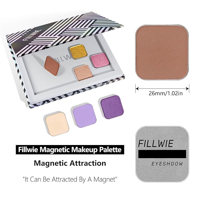 Matte Filler Single Eyeshadow – Soft Muted Rose with Brown Tones, Natural Look, Easy to Blend, Magnetic Pan for Custom Palette Easy to Apply and Remove (Dusty Rose)