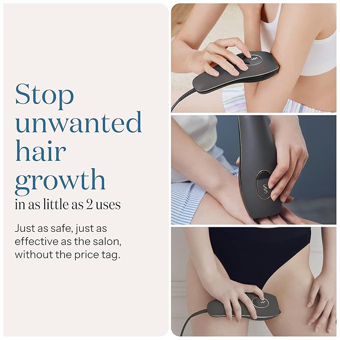 SmoothSkin Pure Adapt Gray IPL Hair Removal Device, At-Home Laser Hair Removal for Women & Men, Visible Results in 2 Weeks, Safe for Face & Body, Painless, Long-Lasting Hair Reduction, Full Body Use