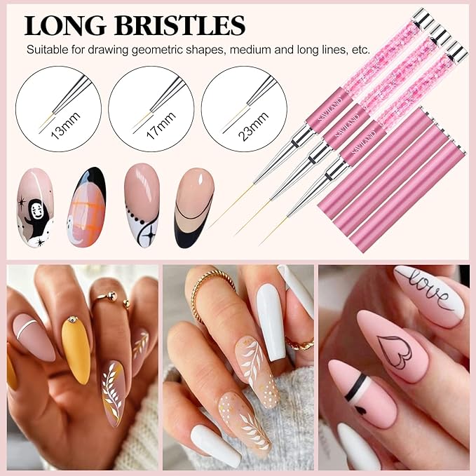 Saviland 6pcs nail art liner