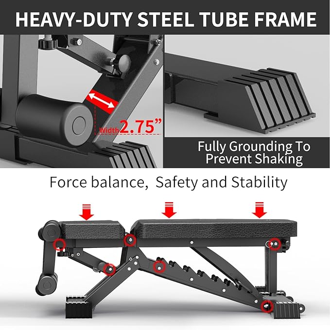 Adjustable Weight Bench 1100 LB
