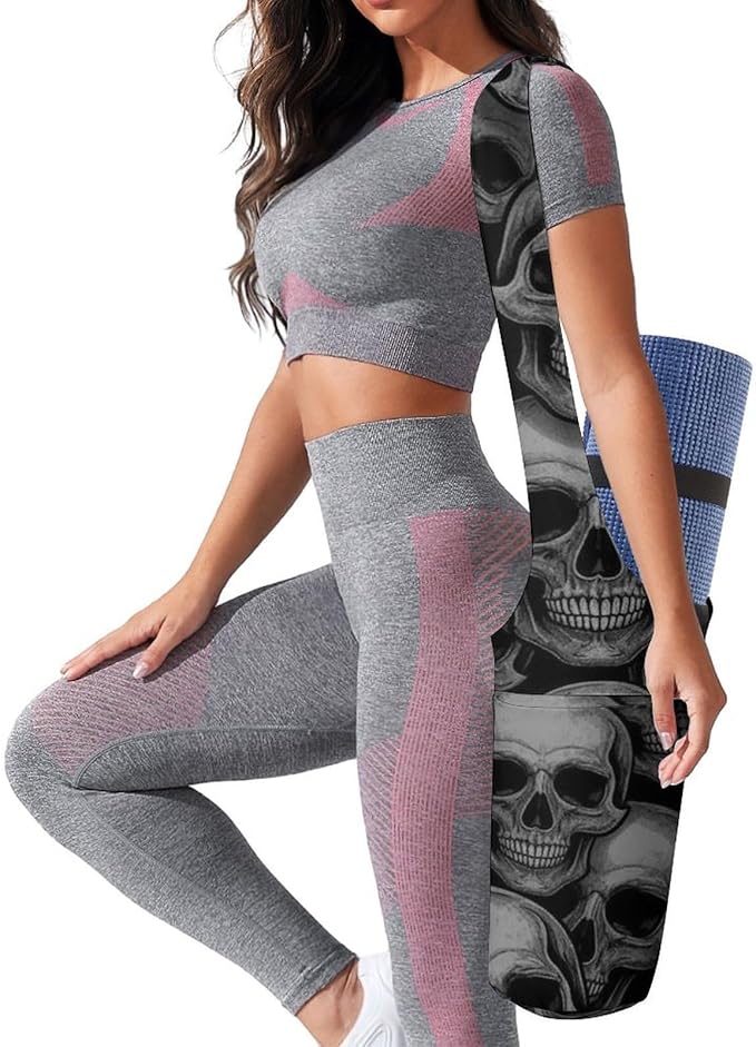 Stylish Yoga Mat Bag for Women Exercise Mat Holder with Shoulder Strap Yoga Mats Totes Sports Storage Bag