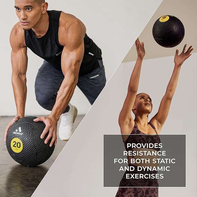 Aeromat Medicine Ball: Weighted Medicine Balls for Exercise 2-30lbs -