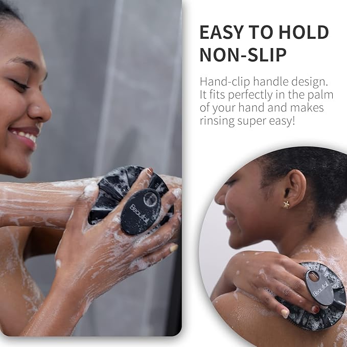 Silicone body scrubber shower bath
