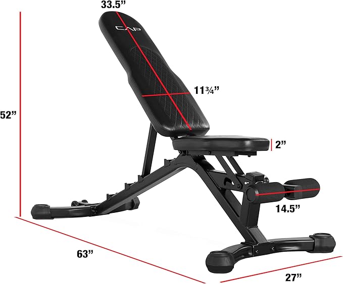 CAP Barbell Adjustable Utility Weight Bench