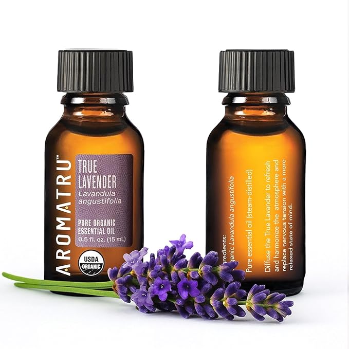 Slumber Essential Oil Kit – True Lavender, Red Cedar, Mandarin, and Petitgrain Bigarade – Organic & Wildcrafted – ISO Certified – No Synthetic Fillers – Ethically Sourced