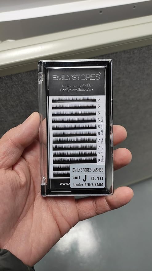 Bottom Lash Extension Eyebrow Eyelash Extensions Under Lower False Lashes Mixed J Curl 0.10mm Length 5mm 6mm 7mm 8mm In One Tray