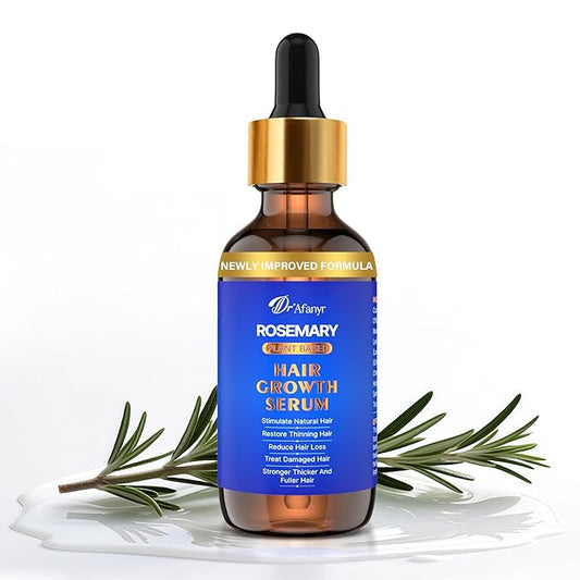 Rosemary Hair Growth Serum - Hair Scalp Oil with Organic Rosemary Essential Oil, Upgraded Plant-Based Formula to Invigorate Follicles Strengthen Roots and Reduce Loss & Bald Patches for Men & Women
