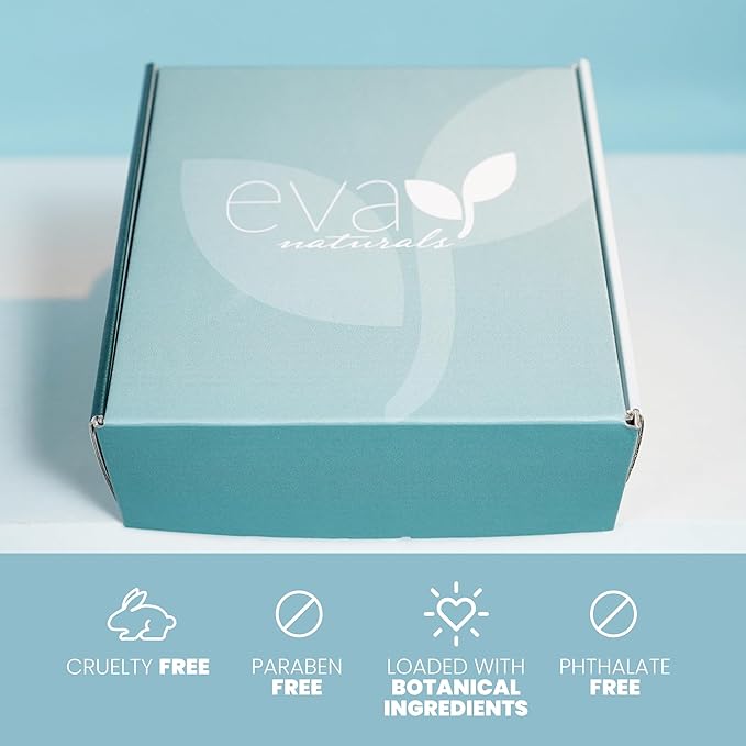 Eva Naturals Rejuvenating Skincare Set – 5-in-1 Routine with Cleanser, Toner, Vitamin C Plus Serum, Eye Gel and Collagen Peptide Moisturizer for Face, Anti-Wrinkle, Dark Spots, Acne and Skin Replenish