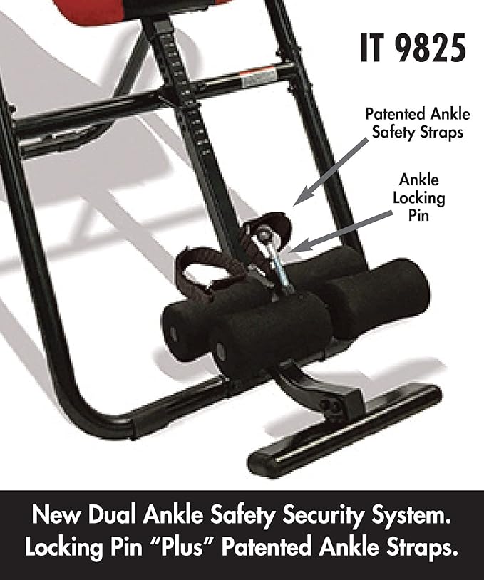 Body Vision IT9825 Premium Inversion Table with Removable 250 lbs.,