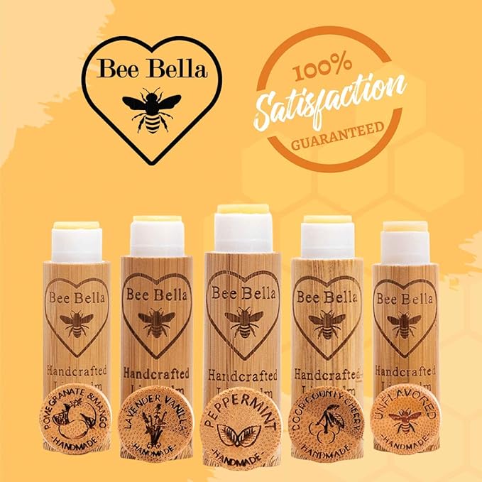 Bee Bella Lip Balm, Peppermint, 3 Organic