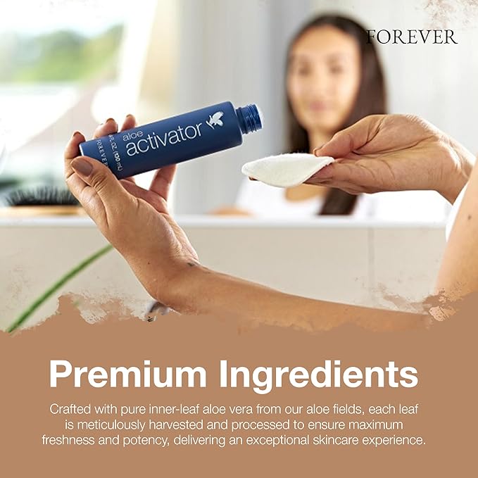 Forever Living - Aloe Activator - 98% Aloe Vera Gel Moisturizer for Sensitive Skin - Vegan & Gluten-Free - 4.4 fl oz