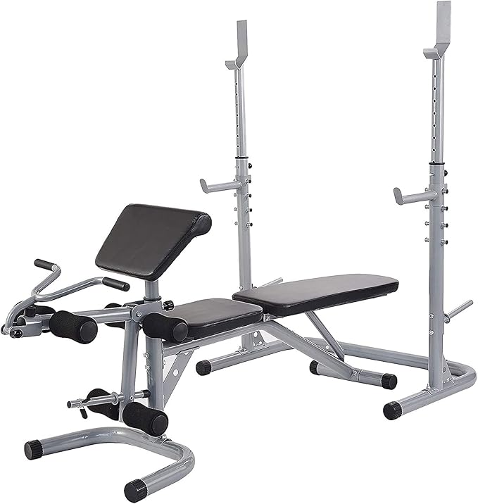 BalanceFrom RS 60 Multifunctional Workout Station Adjustable Olympic 800-Pound Capacity,