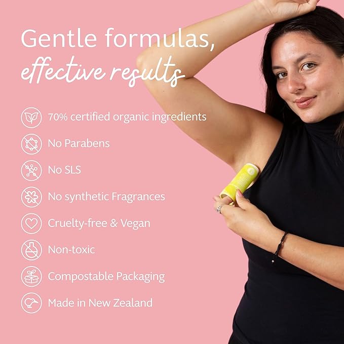 Slo | Sensitive Skin Natural Deodorant - All Natural Ingredients, Vegan & Cruelty Free, Paper Packaging | Rose + Vanilla & Lavender + Jasmine & Lime + Bergamot - 3 Pack (3 x 1.94 Oz)