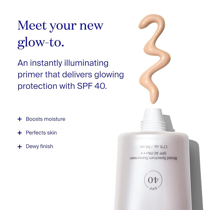 Supergoop! Glowscreen (SPF 40) - 0.5 fl oz, Pack of 2 - Glowy Primer + Broad Spectrum Tinted Sunscreen - Helps Filter Blue Light - Hydration - Hyaluronic Acid & Vitamin B5