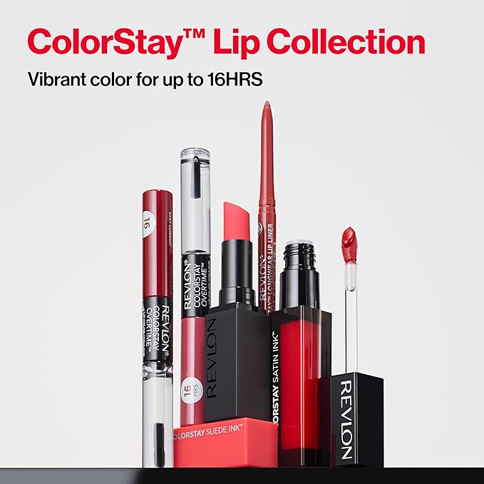 Revlon ColorStay Satin Ink Liquid Lipstick, Longwear Rich Lip Colors, Formulated with Black Currant Seed Oil, 024 Perfect Storm, 0.17 fl oz