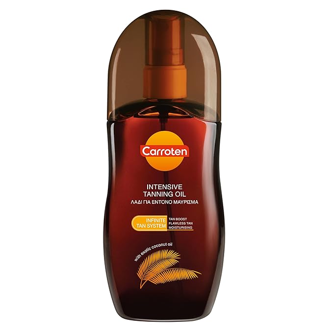 Carroten Natural Tanning Oil for Medium Deep, 125ml 4.23oz