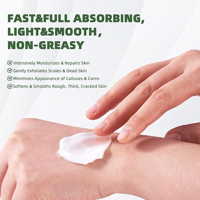 WillCome Urea Cream 60 Percent with 2% Salicylic For Feet Maximum Strength, Callus Remover Gel,Foot&Hand Care Cream Urea Lotion for Dry Cracked Heels and Feet Treatment& Repair,5.29 oz
