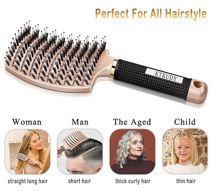 KTKUDY Detangling Brush Getting Knots