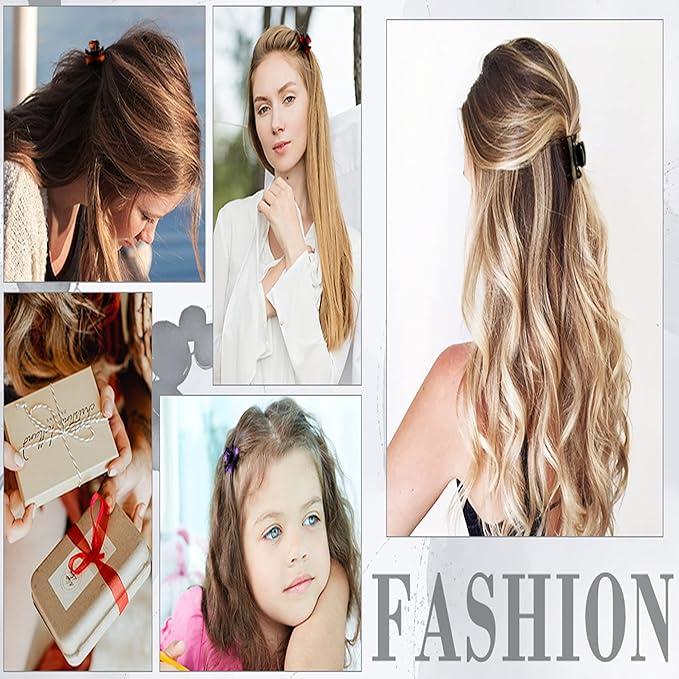 24 Pcs Small Hair Clips Plastic Claw Clips Medium for Girls and Women 1 Inch Little Hair Clips Good for Teenager and Adult, Stable Grip, Non-slip, Multifunction Clamps.(6 Colors)