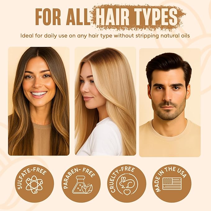 INFINA ESSENTIALS Caffeine Biotin Shampoo and Conditioner Set | 16 fl oz Each | with Batana Oil | Nourishing & Strengthening Formula | Promotes Hair Growth, Thickness & Fuller-Looking Hair