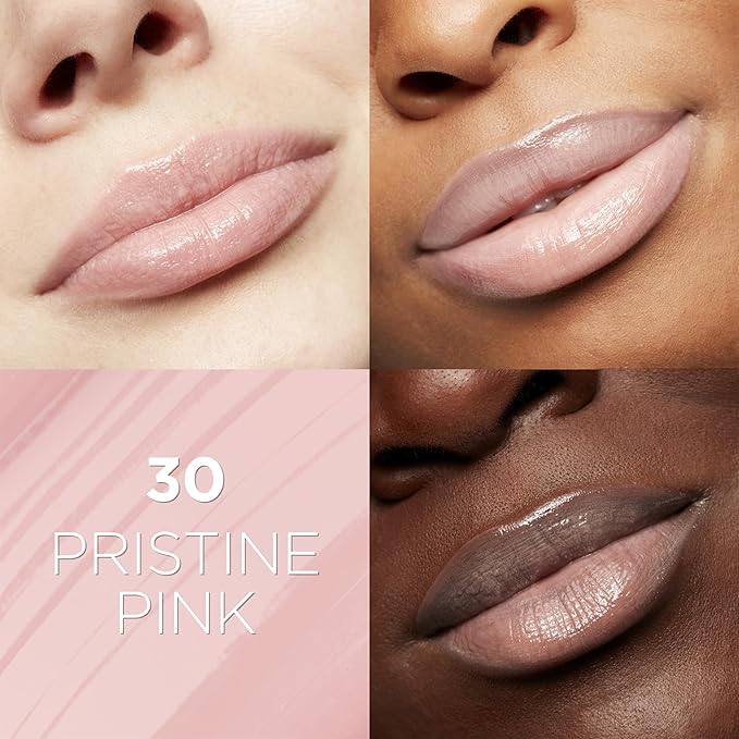 L'Oreal Paris Glow Paradise Hydrating Tinted Lip Balm-in-Gloss with Pomegranate Extract & Hyaluronic Acid, Ultra-Gentle, Non-Sticky Formula, Pristine Pink, 0.23 Fl Oz