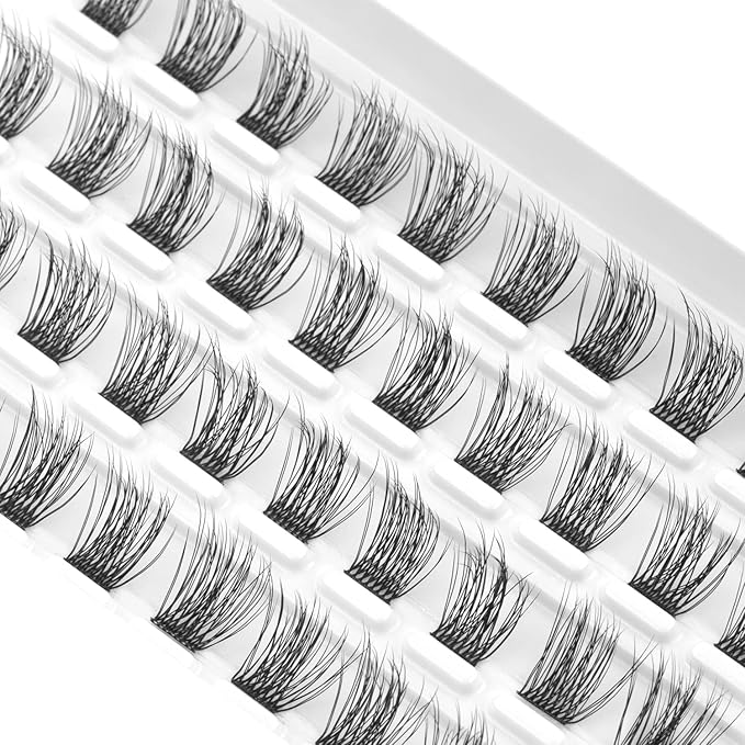 Lash Clusters, DIY Eyelash Extension, Reusable Volume Individual Lashes, Wispy Fluffy Artificial Natural Look for Cluster Lashes, C Curl Lashes Pack (Volume-14mm)