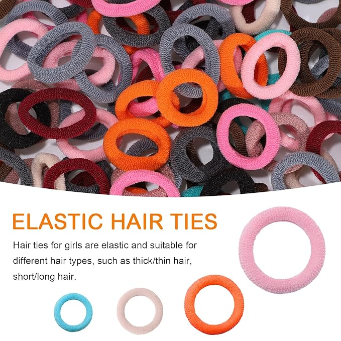 150 Pack Hair Ties for Little Girls, Soft Seamless Hair Ties Elastic Ponytail Holders Stocking Stuffers for Women Girls
