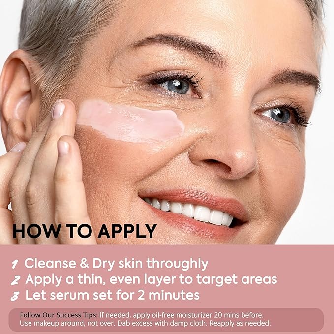 St. Mege Instant Eye & Face Lift Cream: Rapid Under Eye Bags Wrinkle Smile Lines Forehead Lines Remover - Temporary Firming & Tightening Treatment in 2 Minutes, 1 fl. oz.