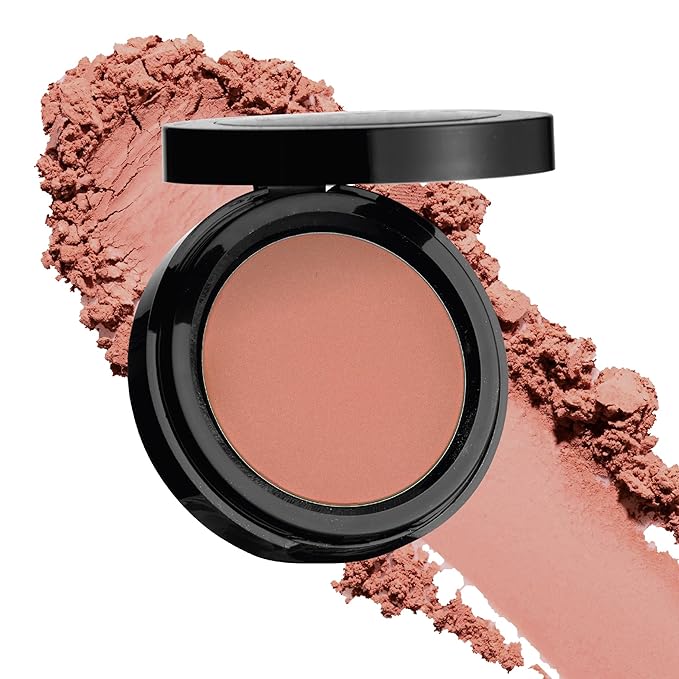 Sandstone Scandinavia Hypoallergenic Pressed Powder Blush – Smooth & Blendable – Lightweight, Long-Lasting – Vegan – Nude Brown