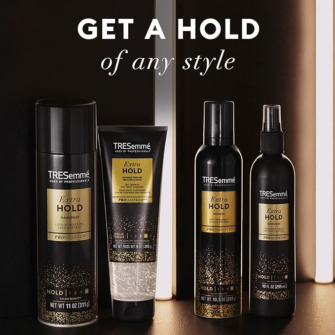 TRESemmé Hair Gel, Extra Hold | No Crunch | Frizz Control | Alcohol-Free | 5 oz Pack of 2