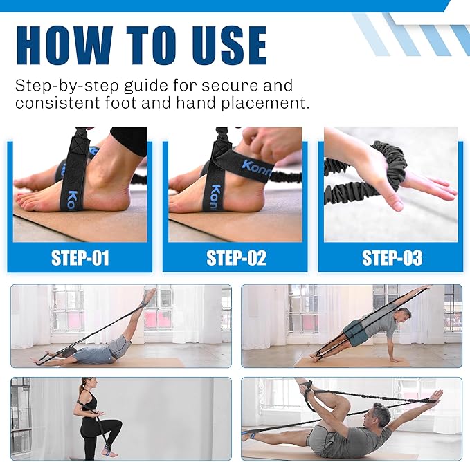 Konnections Fabric Covered Resistance Band Revolutionary Pilates Enhancement Tool for Strength, Flexibility and Precision
