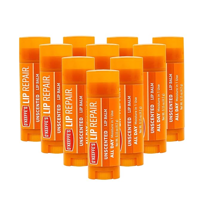 O'Keeffe's Unscented Lip Repair Lip Balm Lips,