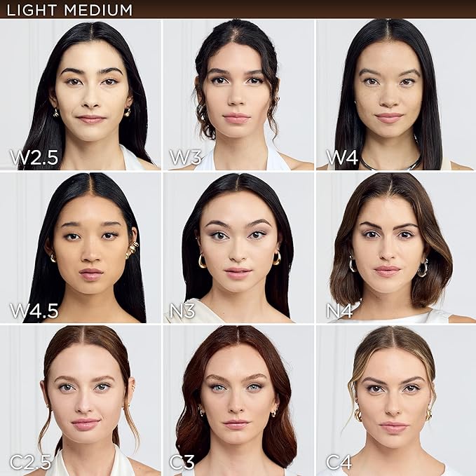 L'Oreal Paris True Match Super-Blendable Foundation, Medium Coverage Liquid Foundation Makeup, C4, Light Medium, 1 Fl Oz