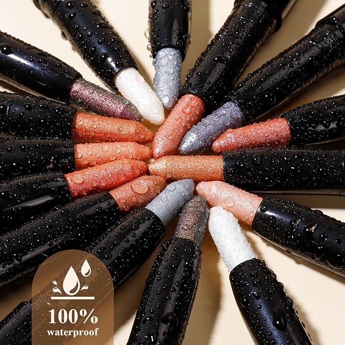 Longwear Cream Eye Shadow Sticks(30 Matte Chocolate), Smudge-Proof, Waterproof Eyeshadow,Silky Formula Glitter With Makeup Brush,Brown Eyeshadow Stick