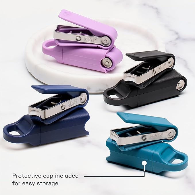 EDJY Fingernail Cutter - Precision Stainless Steel Nail Cutter for Fingernails | Sharp Blade, Ergonomic Design, Durable & Rust-Resistant | Ideal for Men and Women | Multi Color | 4-Pack