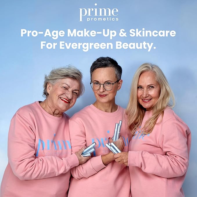 Prime Prometics PrimeLash Mascara for Older Woman – Volumizing, Incredible Length in 2 Coats – Long-Stay, Zero Clumps, Hypoallergenic (Mulberry)