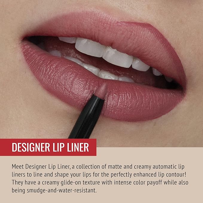 Runway Rogue Designer Liner Lip Pencil, Matte Muted-Raspberry Lip