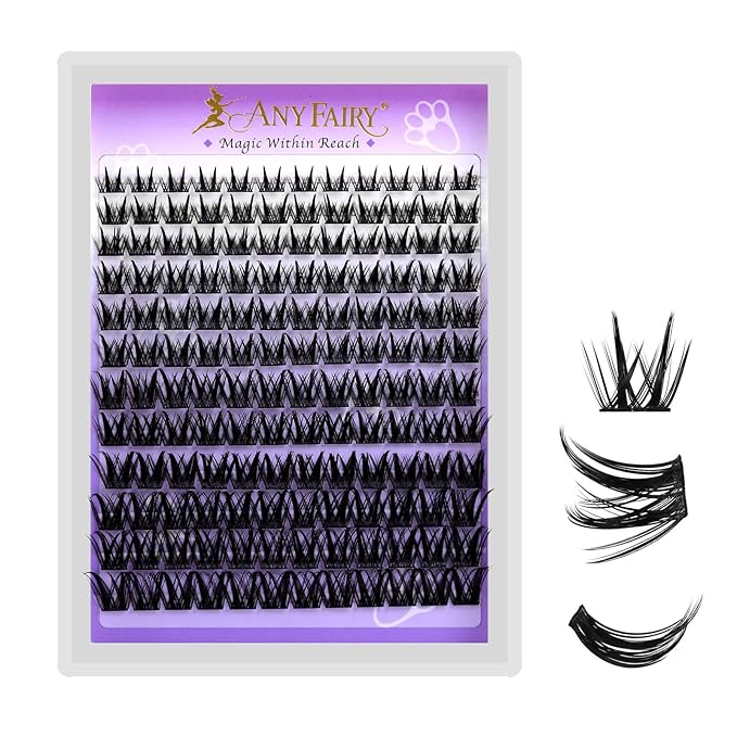 Lash Clusters 8-18mm Wispy Eyelash Clusters 144pcs Cluster Lashes DIY Individual Lashes Clusters with Soft Thin Band for Self Use,Beginner-Friendly (Sylph-775)