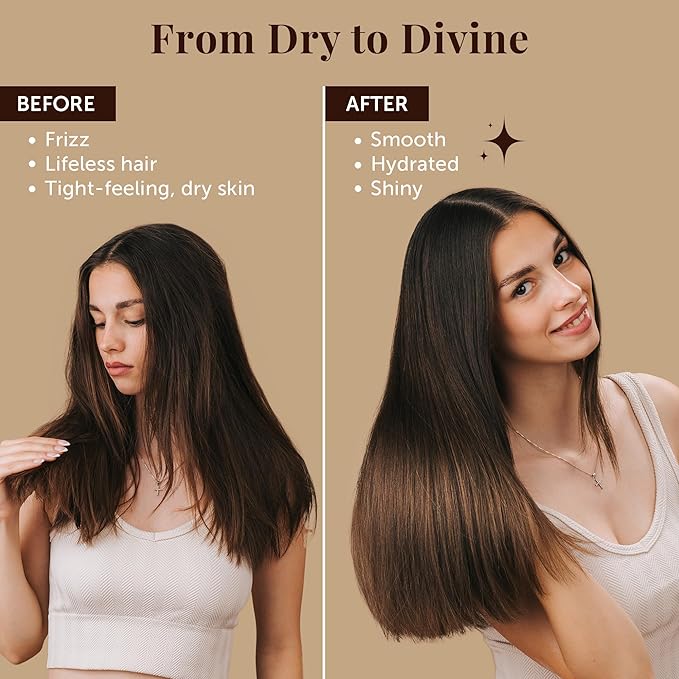 Dubai Premium Moroccan Argan Hair Oil & Body Elixir - Lightweight Treatment for Dry Damaged Hair, Split Ends - Controls Frizz, Boosts Shine, Hydrates Skin - 100 mL (3.38 Fl Oz) - (Bottle Only)