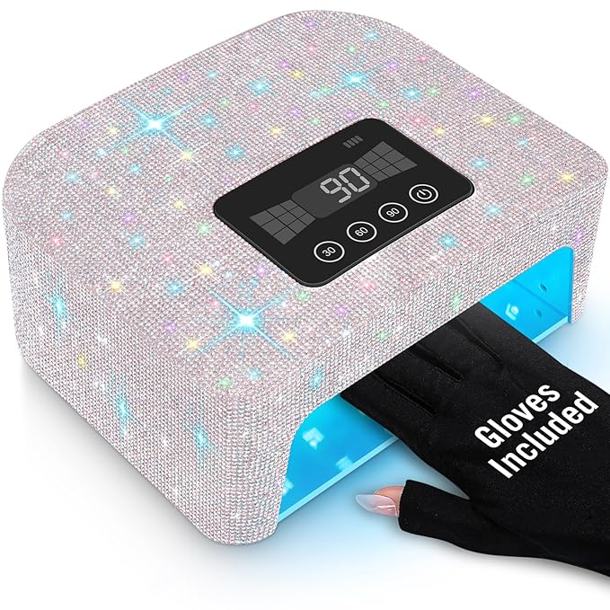 Cordless uv nail lamp, rechargeable