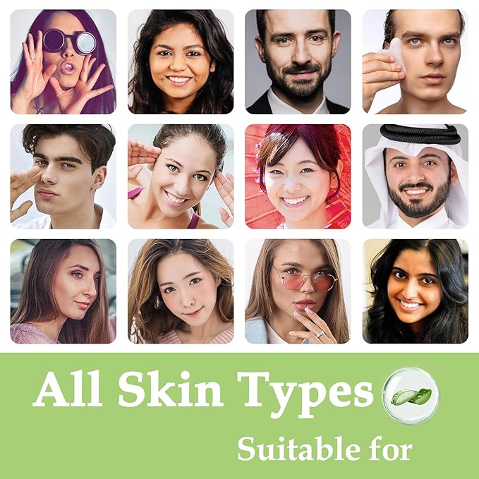 JunKuJK 16PCS Aloe Vera Gel for Face,Made within 100% Organic Aloe Vera Gel,Natural Hydrating Pure Vera Moisturizer for Soothing Skincare,Moisturizing Aloe Lotion for Skin,Face,After Sun Care,16.93oz