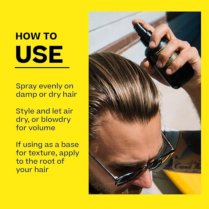 BYRD Hairdo Products Byrd Sea Salt Surfspray, Salty Coconut Scent, Texturizing and Volumizing Sea Salt Spray for Men for Hydrated, Shiny Surfer Hair, Safe for All Hair Types, 8 Fl Oz - Texture Spray