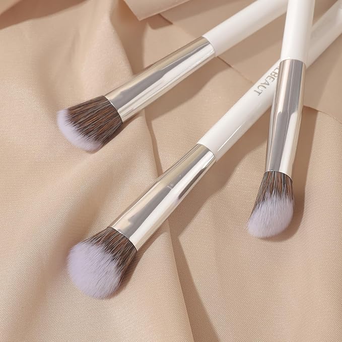 Albeaut Concealer Brush, Angled Brightening Concealer Makeup Brush Under Eye Blending Brush Kitten Paw (189 concealer)