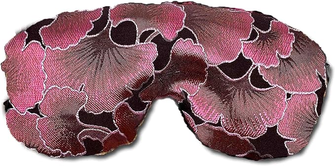 Candi Andi Handmade Weighted Sleep Eye Mask Yoga Pillow - Flax Seed Fill - Lavender Scented - Chocolate Ginkgo - TEMFL-CG